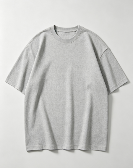 men's 100% cotton  blank T shirts high quality rib crew neck overs casual   design drop shoulder t-shirt for men